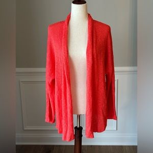 Velvet by Graham & Spencer Dallas Cardigan in Hibiscus size Large NWT